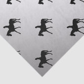 Meisje op Horse Silver Tissuepapier (Detail)