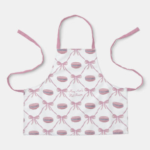 Meisje op maat roze macarons frivole coquette stri schort