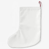 Meisje op paard kleine kerstsok (Achterkant)