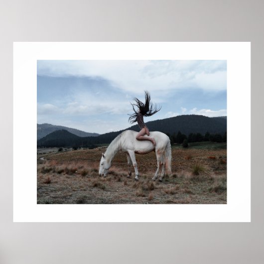 Meisje op paard poster (Voorkant)