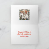 MEISJE OP PAARD VERJAARDAG KAART (Binnen)