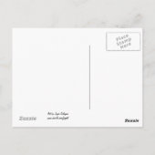 Meisje op paarden, potloodkunst: Bijbelversie: Pro Briefkaart (Achterkant)