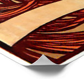 meisje op Poster afdrukken in fiets (Hoek)