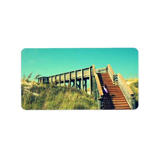 Meisje op promenade, Florida Gulf Coast Beach Etiket (Voorkant)