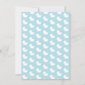 Meisje op Rubber Duck Pool Float Kids Verjaardagsf Kaart (Achterkant)