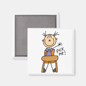 Meisje op school magneet (Voorkant / Achterkant)