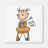 Meisje op school magneet (Voorkant)