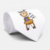 Meisje op school stropdas (Opgerold)