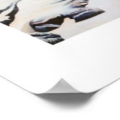 Meisje op strandstrandafdrukken poster (Hoek)