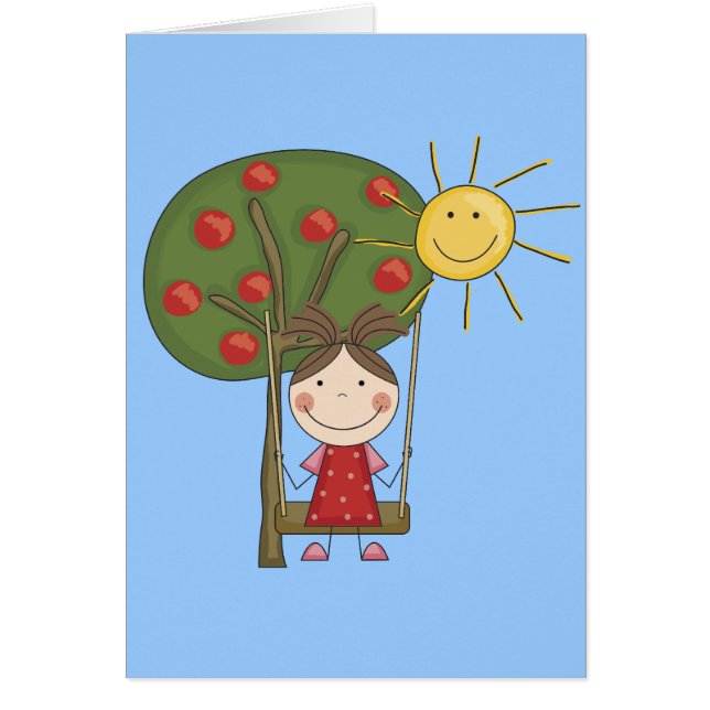 Meisje op T-shirts met vleugels en cadeautjes (Voorkant)