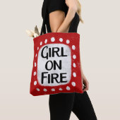 Meisje op vuur Canvas tas (Dichtbij)