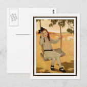 meisje op zinging door Jessie Willcox Smith Briefkaart (Voorkant / Achterkant)