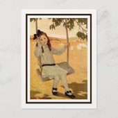  meisje op zinging door Jessie Willcox Smith Briefkaart (Voorkant)
