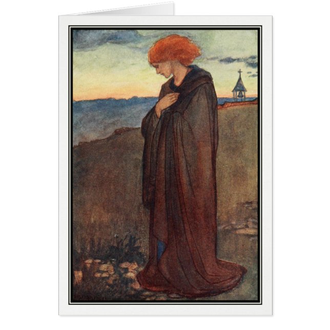  meisje op zonsondergang door Florence Harrison (Voorkant)