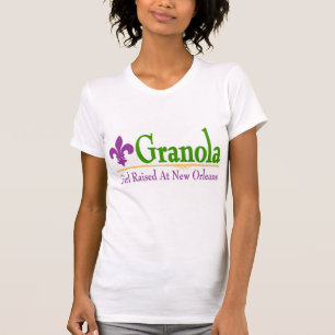 Meisje Opgegroeid in New Orleans, tekst toevoegen, T-shirt