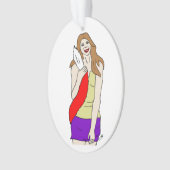 meisje ornament (voorkant)