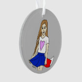 meisje ornament (voorkant)