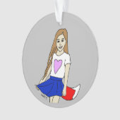 meisje ornament (voorkant)