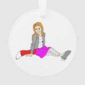 meisje ornament (achterkant)