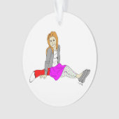 meisje ornament (voorkant)