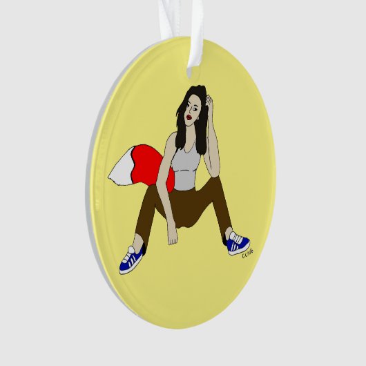 meisje ornament (voorkant)