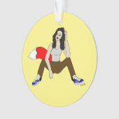 meisje ornament (voorkant)