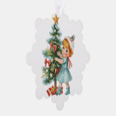  meisje ornament kaart (Rechts)