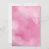 Meisje Outer Space Galaxy Verjaardag Navy Roze Gou Kaart (Achterkant)