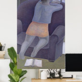 Meisje over de stoel 2002 poster (Thuiskantoor)