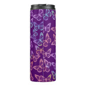 meisje-Paarse vlinderpatrooninkend Thermosbeker (Achterkant)