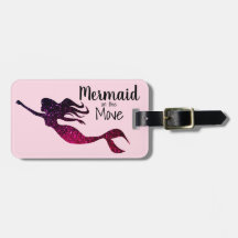 Meisje Paarse Zeemeermin in beweging | Gepersonali