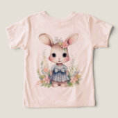 Meisje Paaskonijn in een blauwe jurk (Design achterkant)