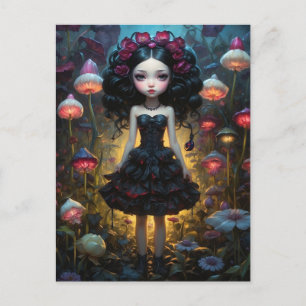 Meisje - Paddenstoelen Briefkaart