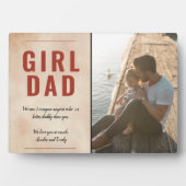 Meisje Pap Bericht Waterverf Vader Dag Foto Fotoplaat (voorkant)