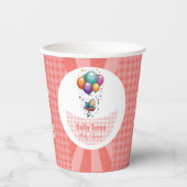 meisje papieren bekers (Voorkant)