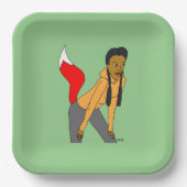 meisje papieren bordje (Voorkant)