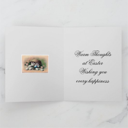 meisje Pasen Kaart (Binnen)