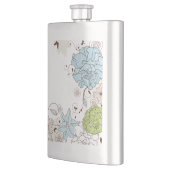 Meisje Pastel Bloemen en Swirls Flacon (Links)