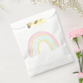 Meisje Pastel Regenboog Verjaardagsfeest Bedankzakje (Gezegeld)