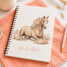 Meisje Perzik Paard Whimsical Gepersonaliseerd