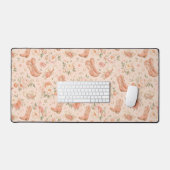 Meisje perzik westerse coquette shabby chic bureaumat (Keyboard & Muis)