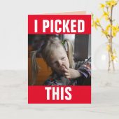 MEISJE PIKT NEUS GRAPPIGE VALENTIJNSDAG KAART (Gele Bloem)