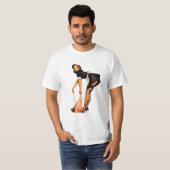 Meisje Pin-Up  T-shirt (Voorkant volledig)