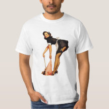 Meisje Pin-Up  T-shirt