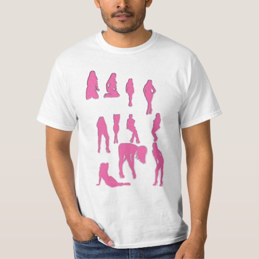 Meisje Pin-Up  T-shirt (Voorkant)
