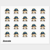 Meisje Pirate Captain Sticker (Vel)