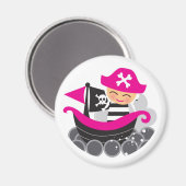 Meisje Pirate Magnet (Voorkant / Achterkant)