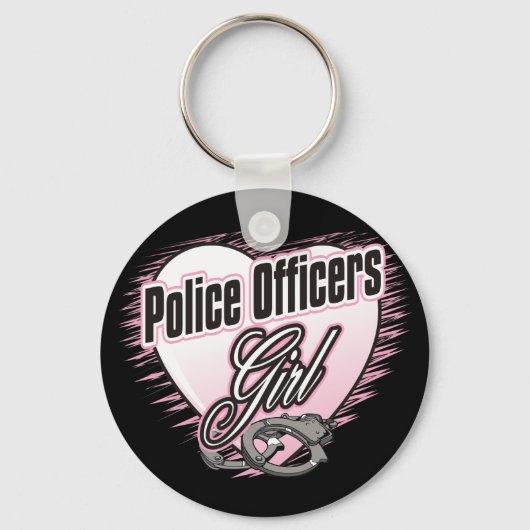 Meisje politieagenten sleutelhanger (Voorkant)