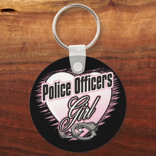 Meisje politieagenten sleutelhanger (Voorkant)
