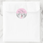 Meisje Polka dot Baby shower Sticker (Tas)